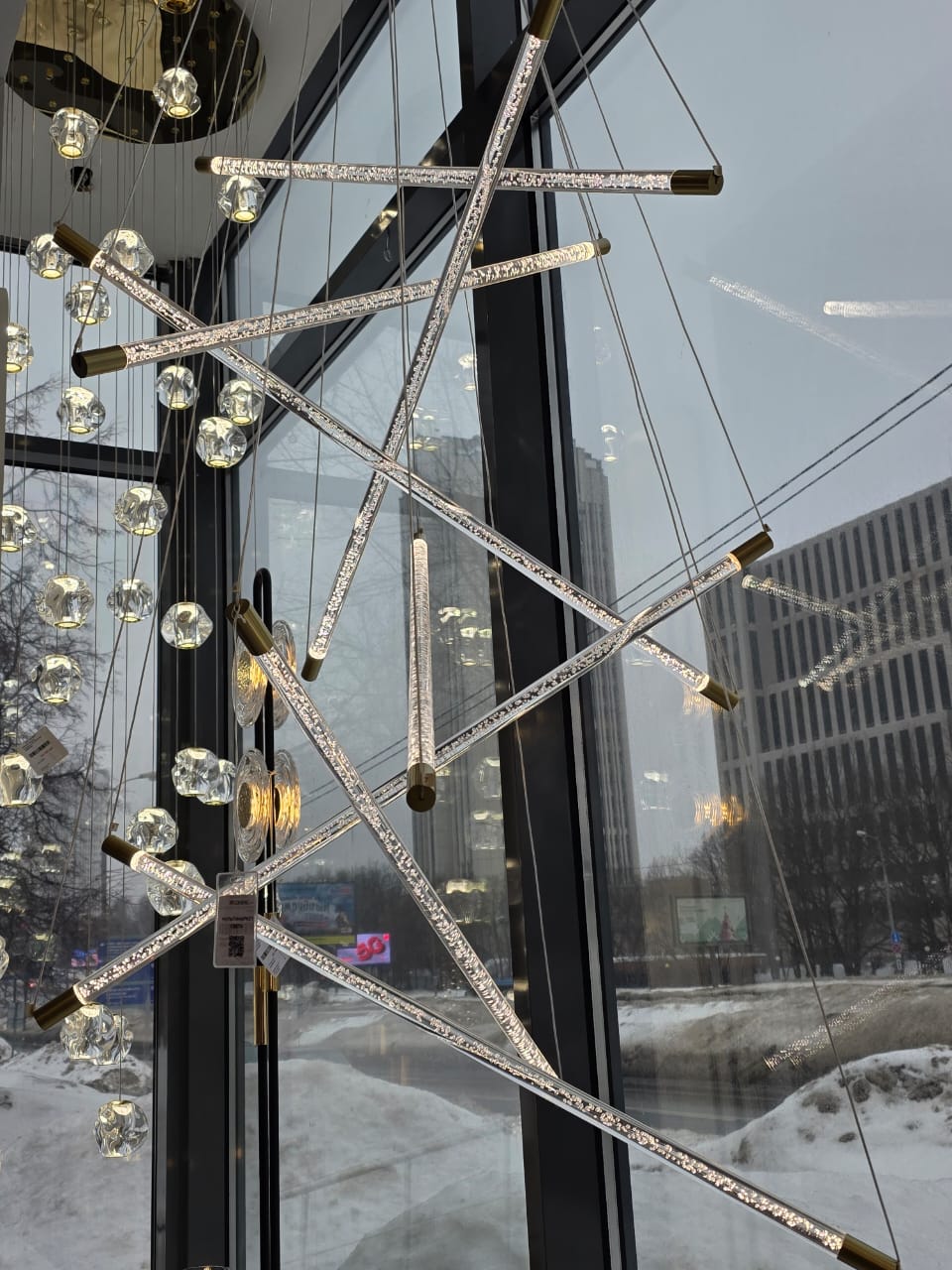 подвесной светодиодный светильник odeon light sparky 4369/80l