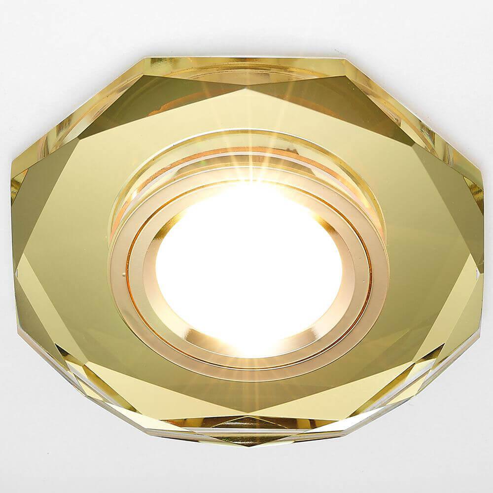 встраиваемый светильник ambrella light classic 8020 gold