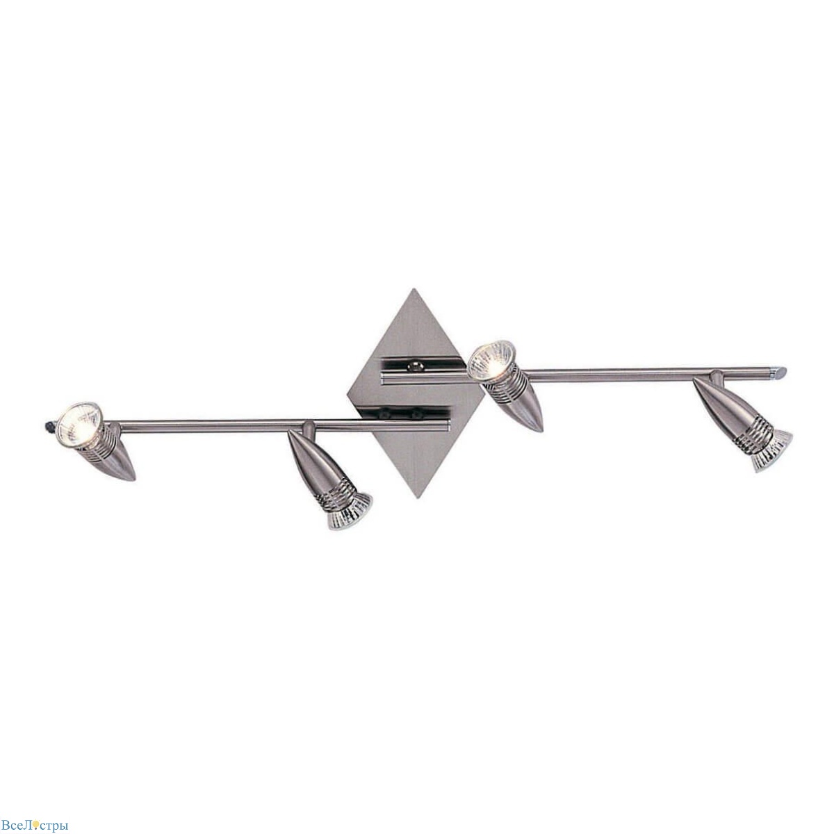 спот ideal lux alfa pl4 nickel 006321