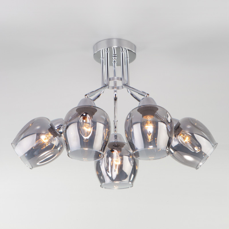 люстра на штанге eurosvet 30164/5 хром