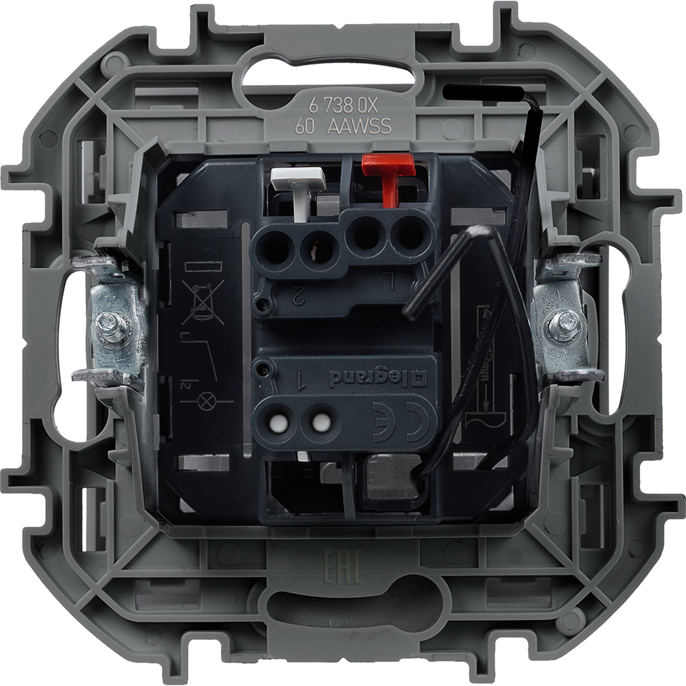 выключатель карточный с подсветкой legrand inspiria 673802