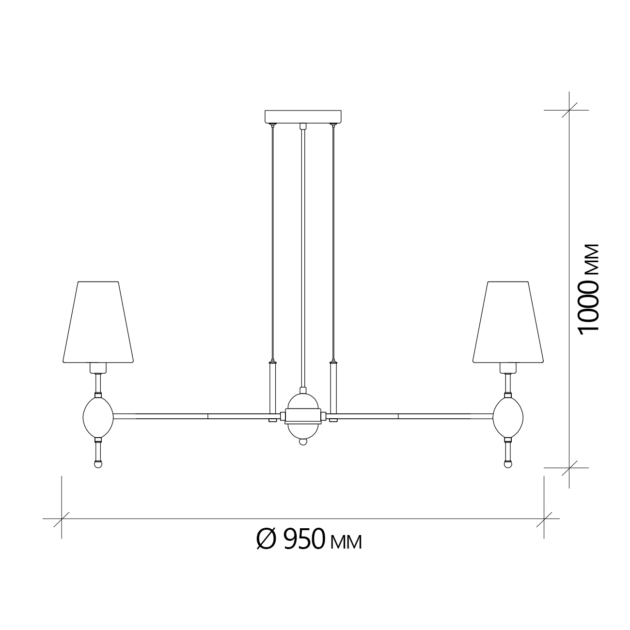 подвесная люстра escada elegy 2106/10s