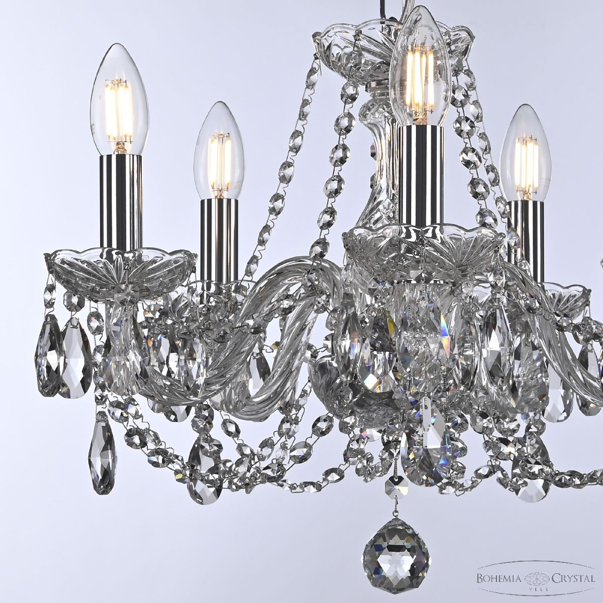 подвесная люстра bohemia ivele crystal 101/5/141 ni