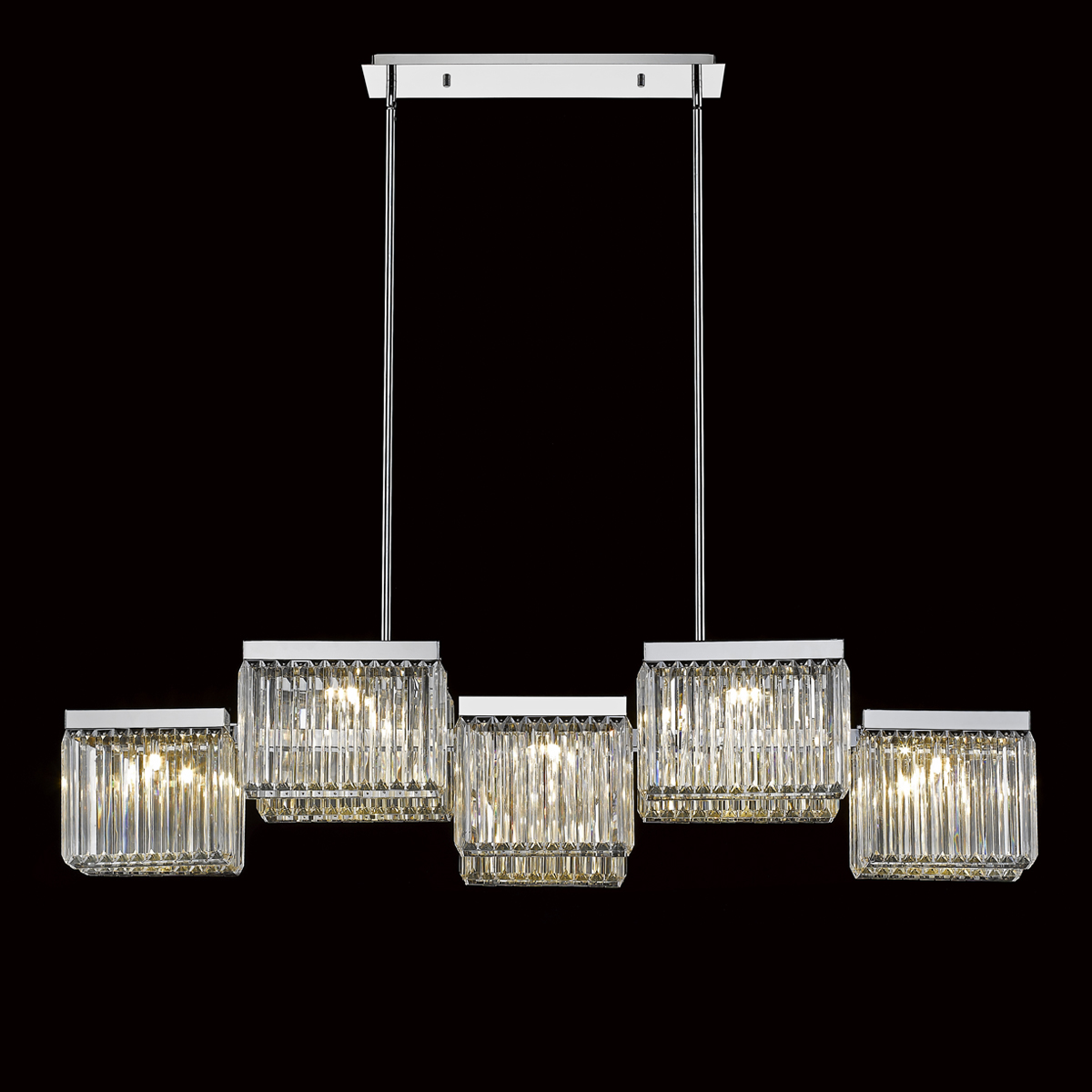 люстра на штанге delight collection broadway ep68031l-10 chrome