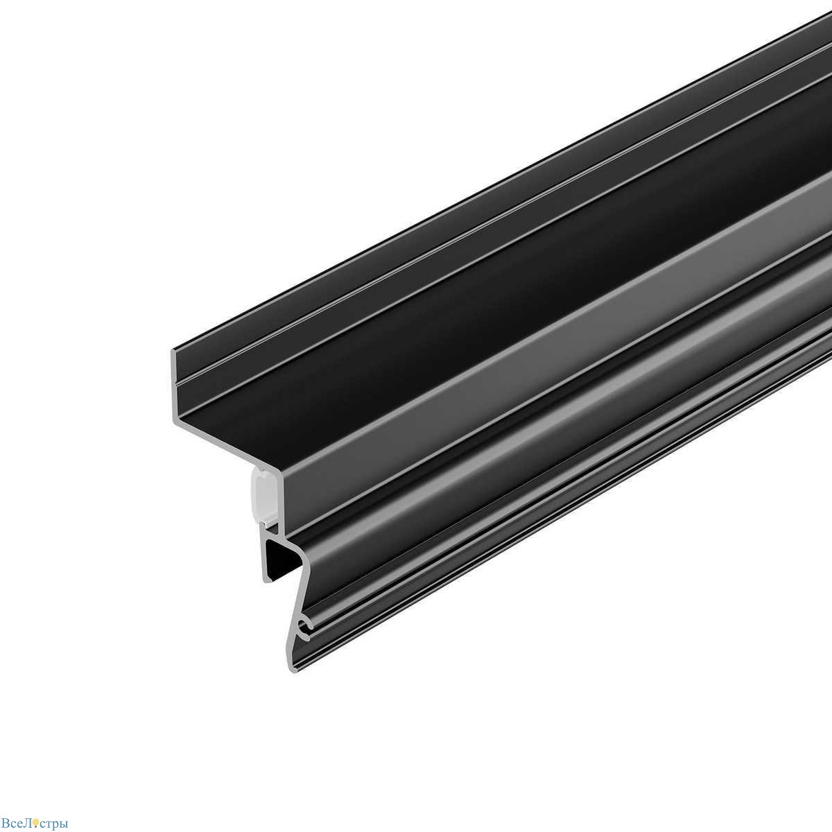 профиль для натяжного потолка arlight stretch-shadow-2000 black 039510