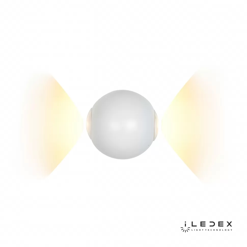 настенный светильник iledex rainbow zd8168-6w rgb wh