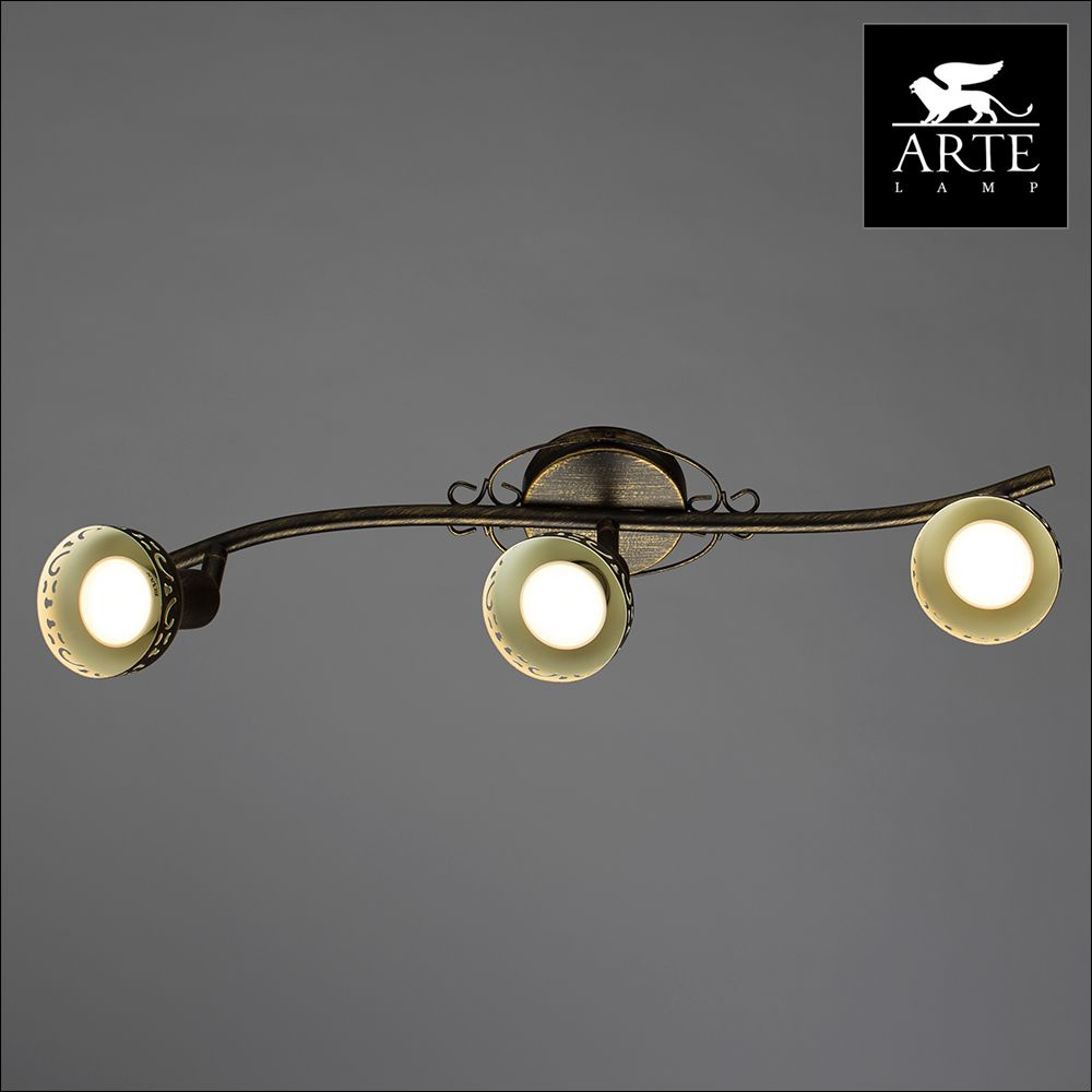 спот arte lamp focus a5219pl-3br