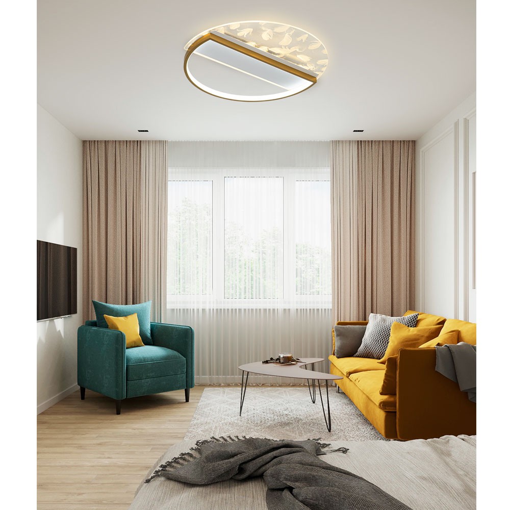 потолочный светильник led4u l1043-500 gd