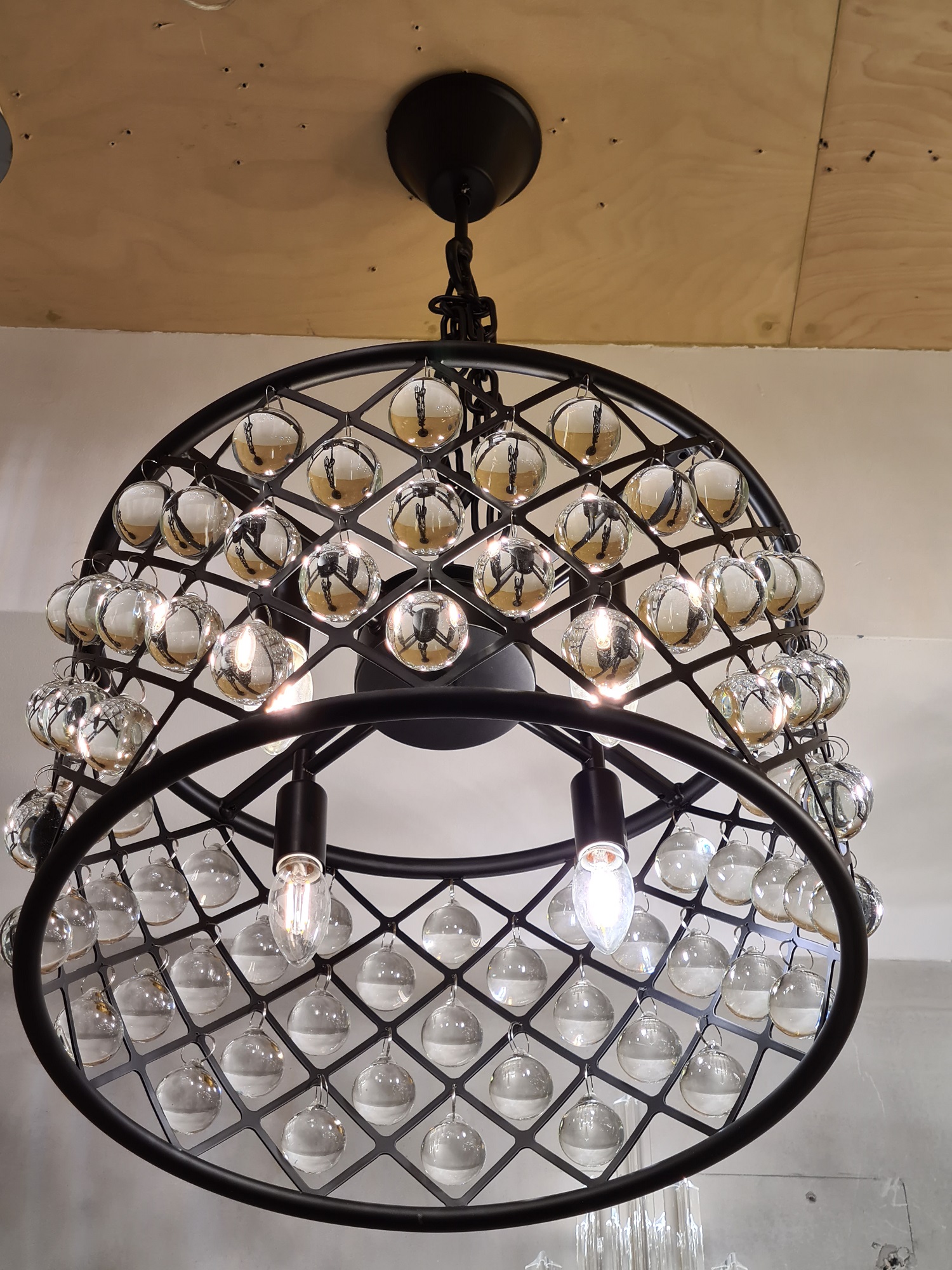 подвесной светильник delight collection spencer kr0277p-4 black