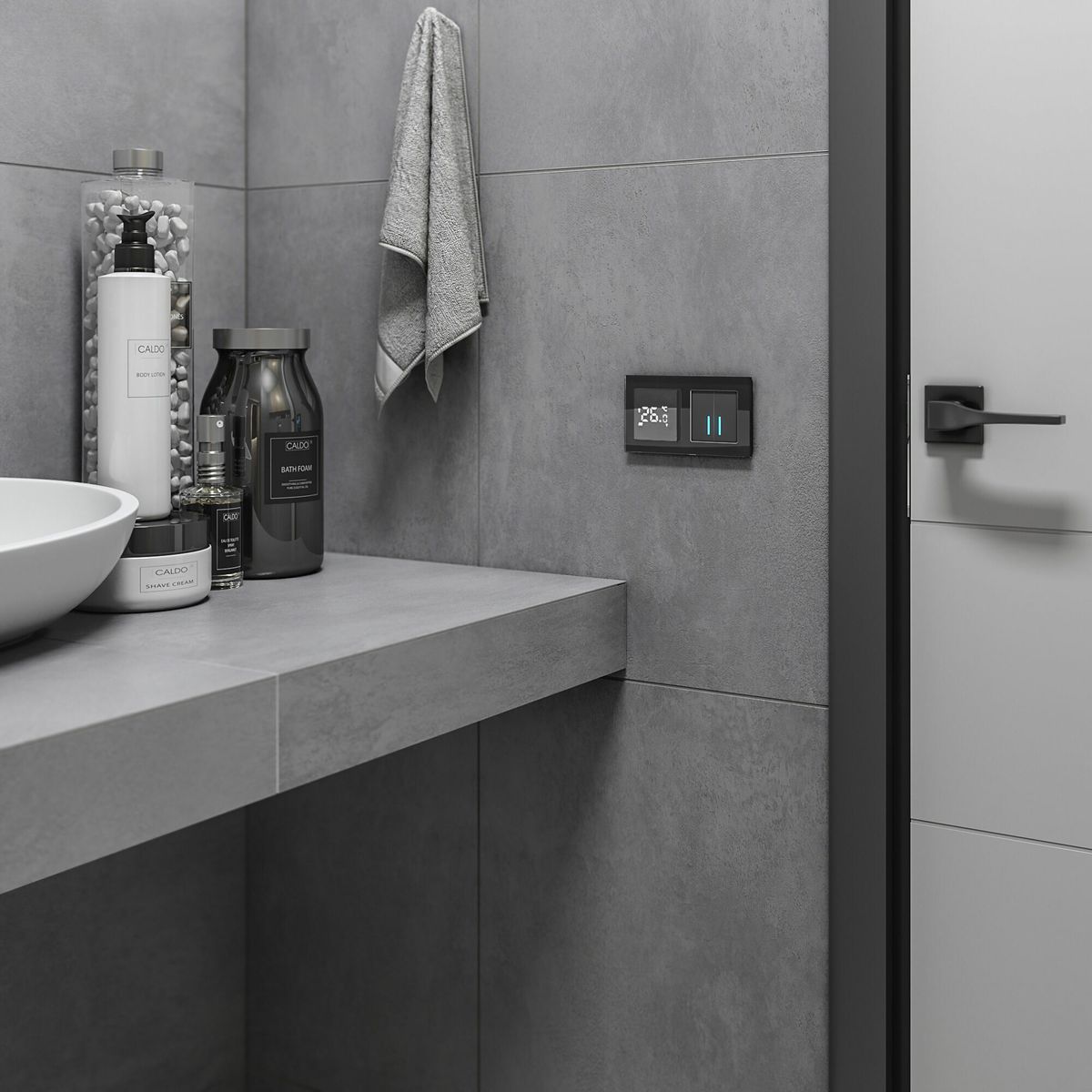 сенсорный выключатель двухклавишный с подсветкой werkel 4690389179570 w4520008