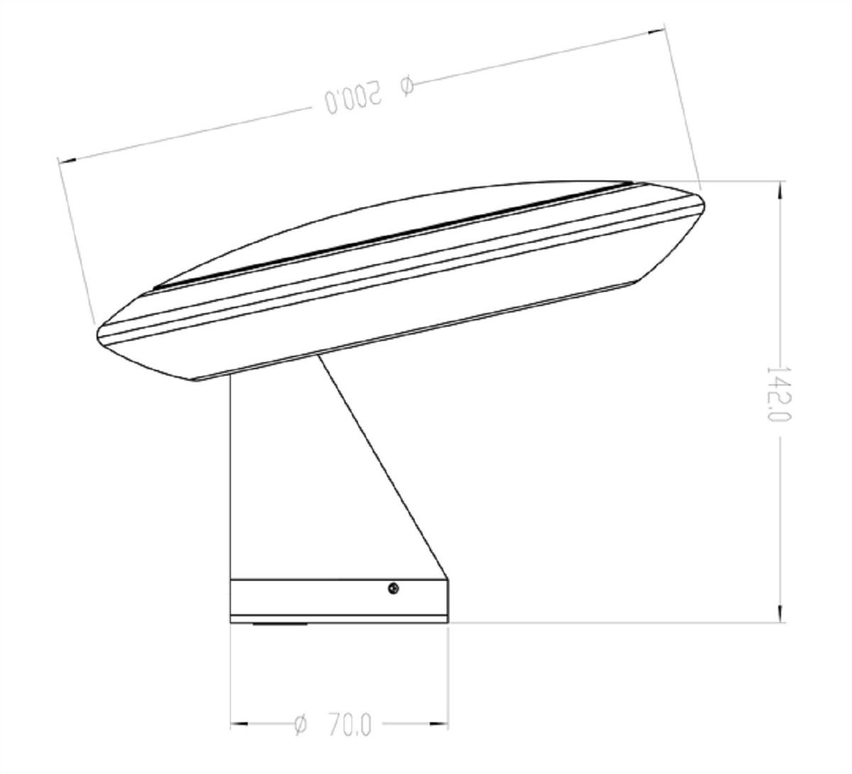 уличный настенный светодиодный светильник deko-light bermuda 731124