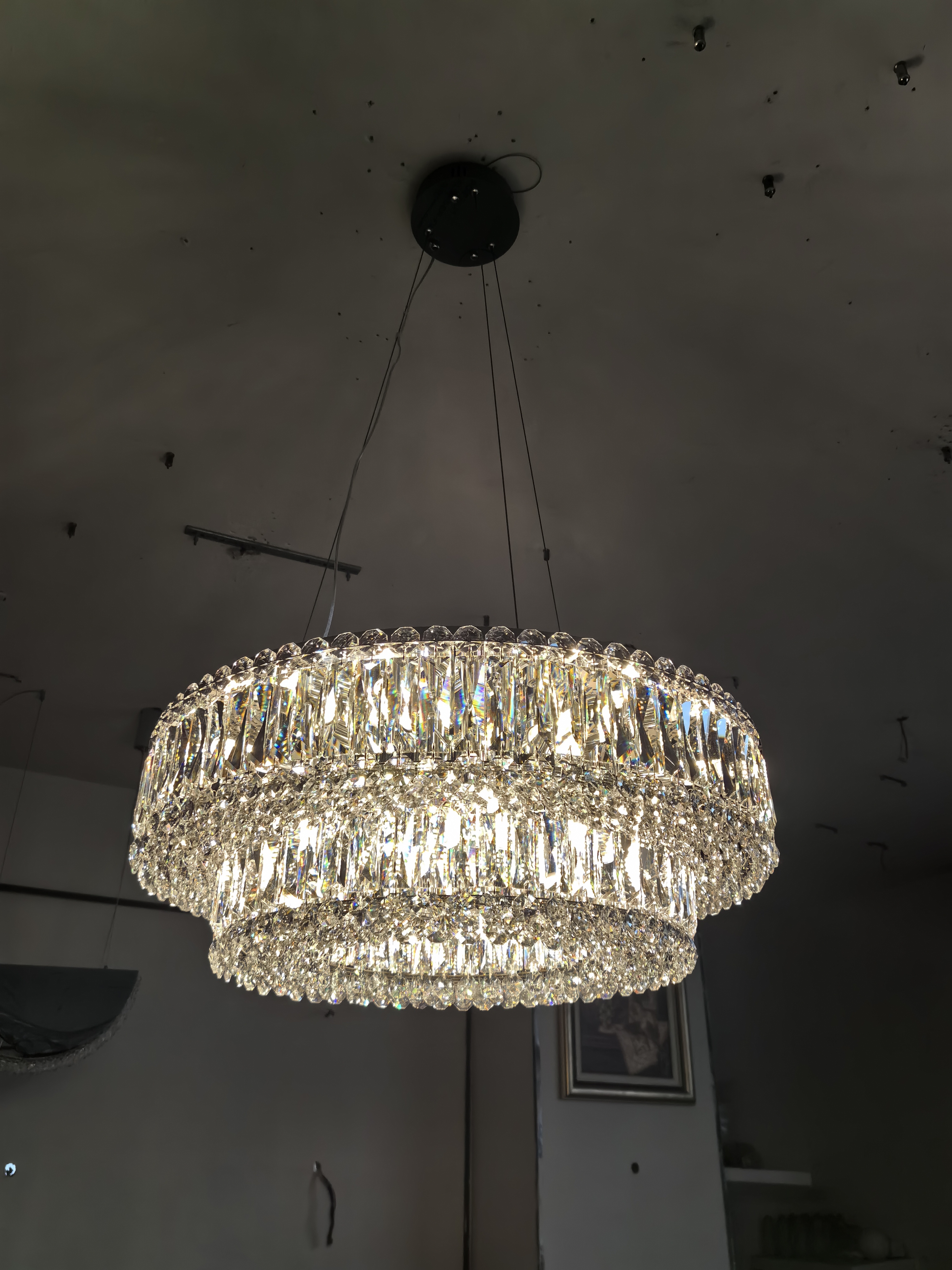 подвесной светильник newport valencia 8450+18/s chrome м0070078