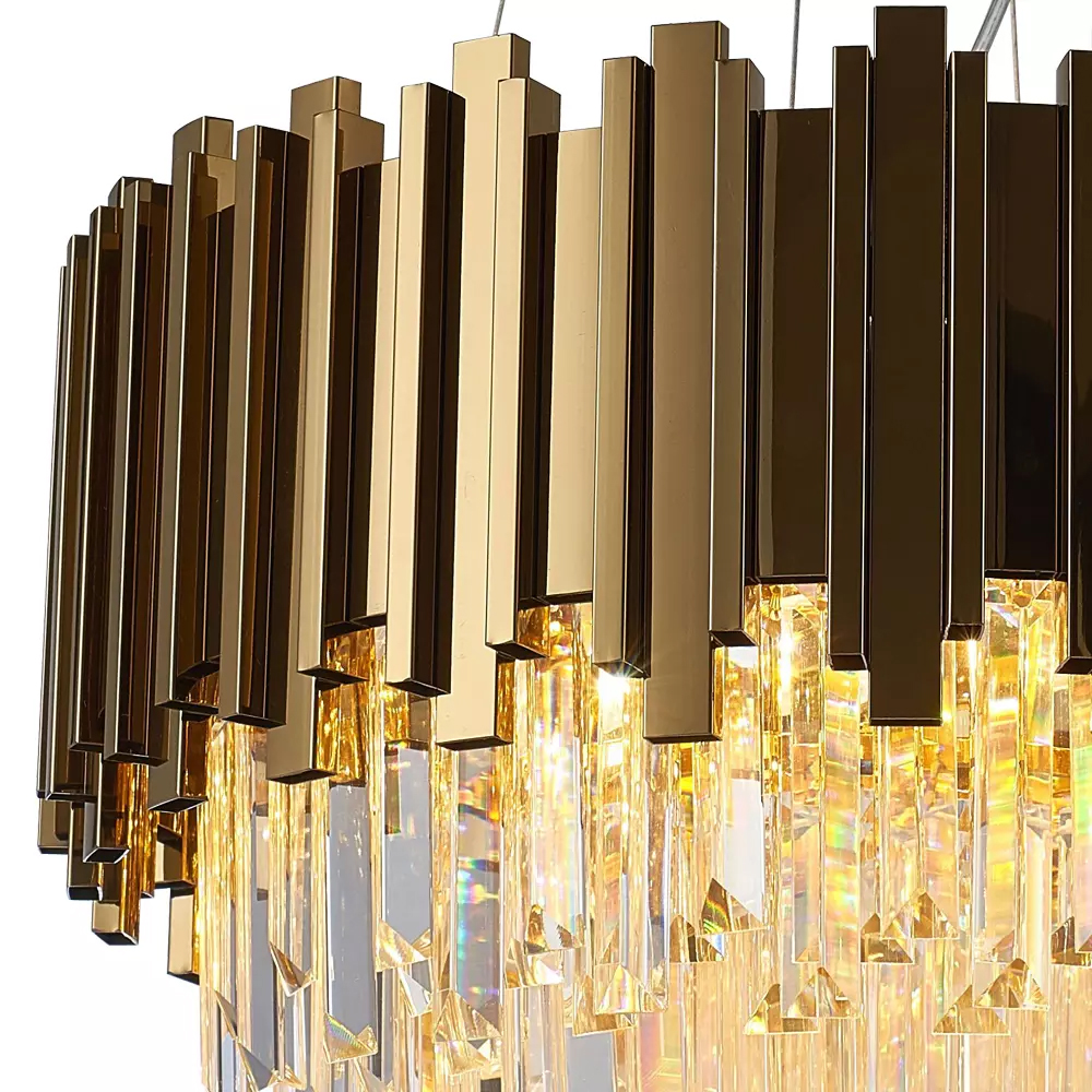 подвесная люстра delight collection barclay a006-600 l6 gold