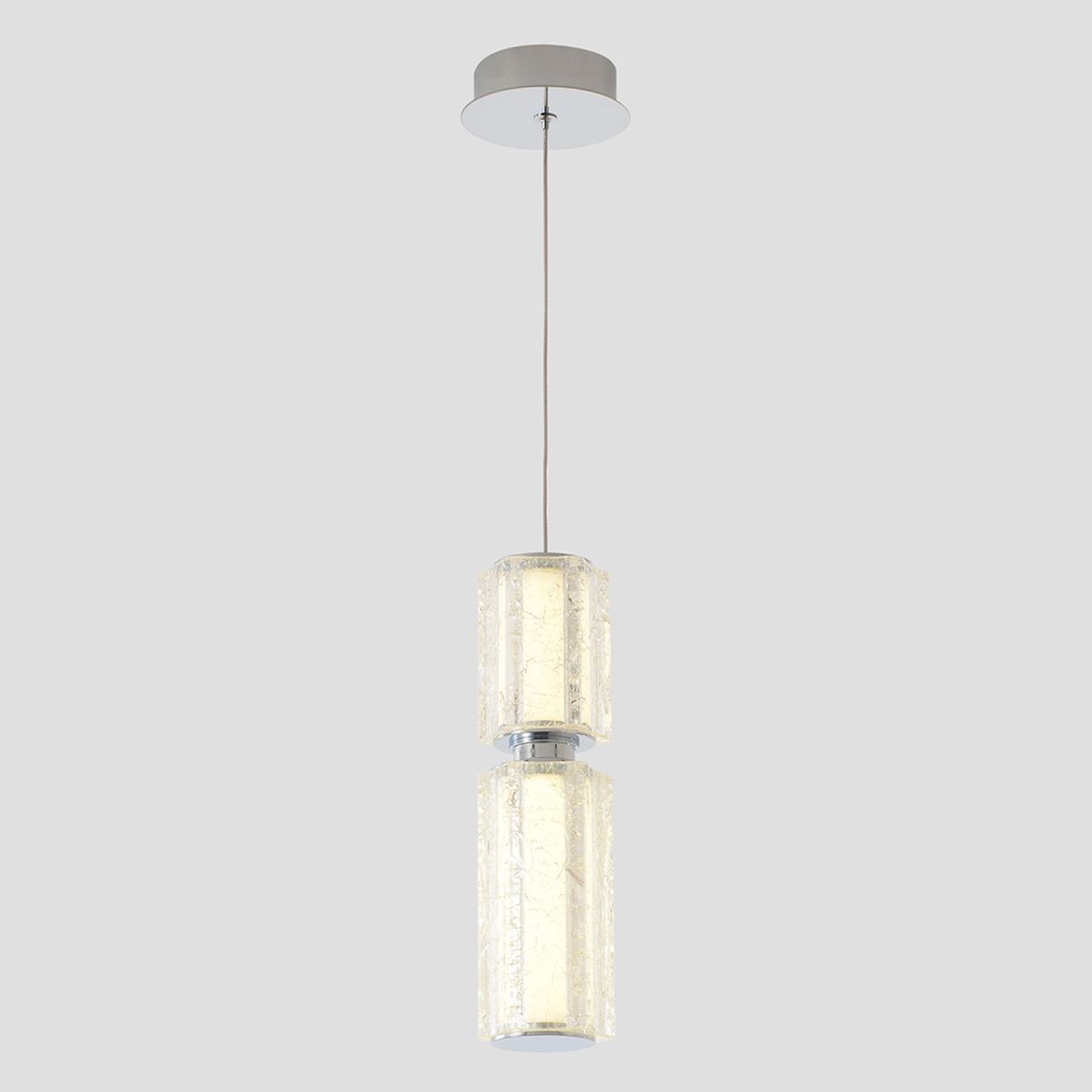 подвесной светильник crystal lux antique sp23w led chrome
