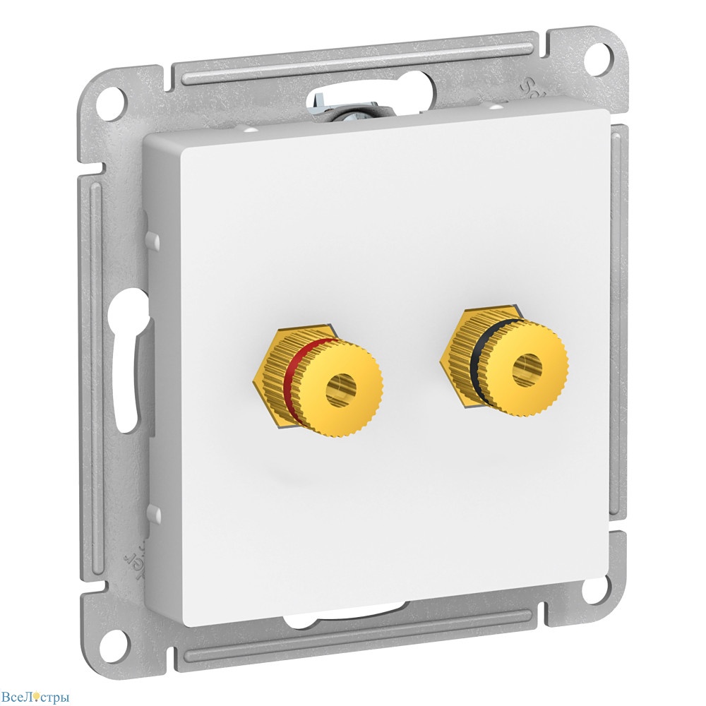 аудиорозетка двухместная systeme electric atlasdesign atn000187