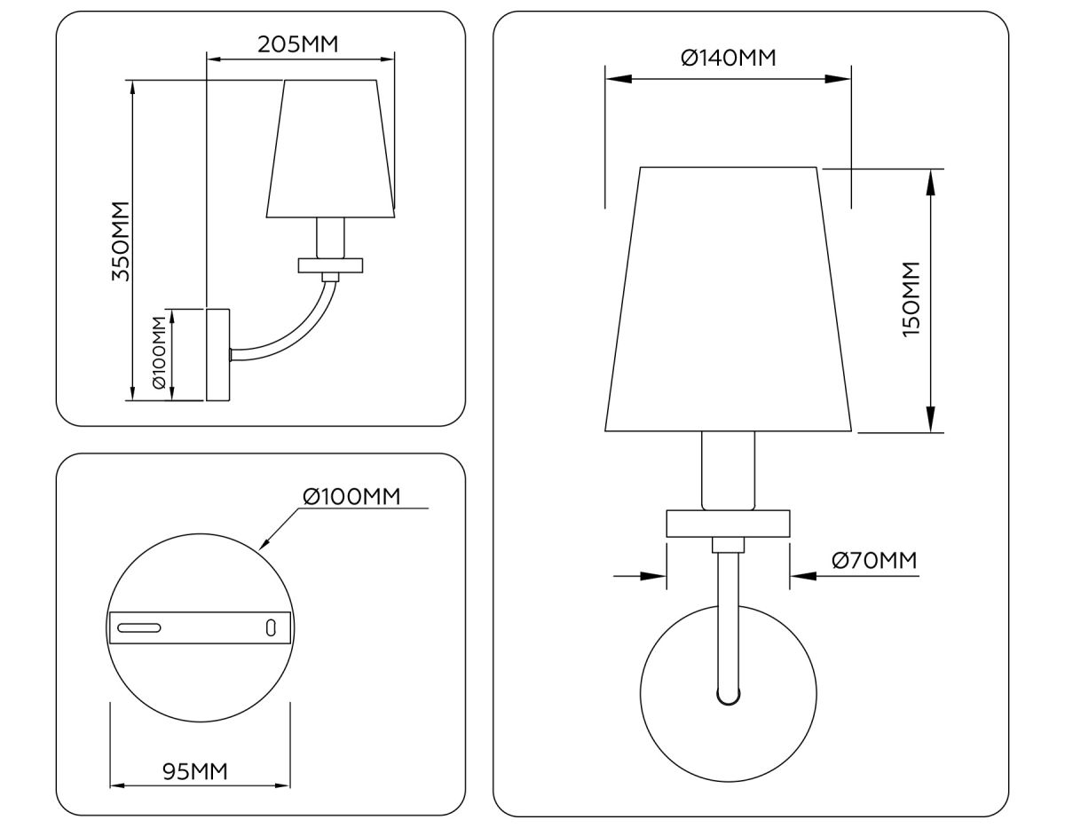 бра ambrella light high light ceramo classic lh75359