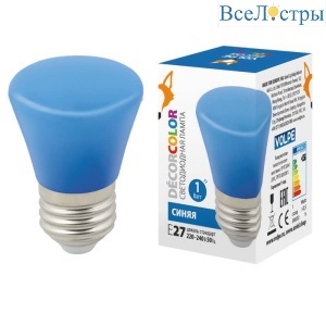 LED-D45-1W/BLUE/E27/FR/С BELL