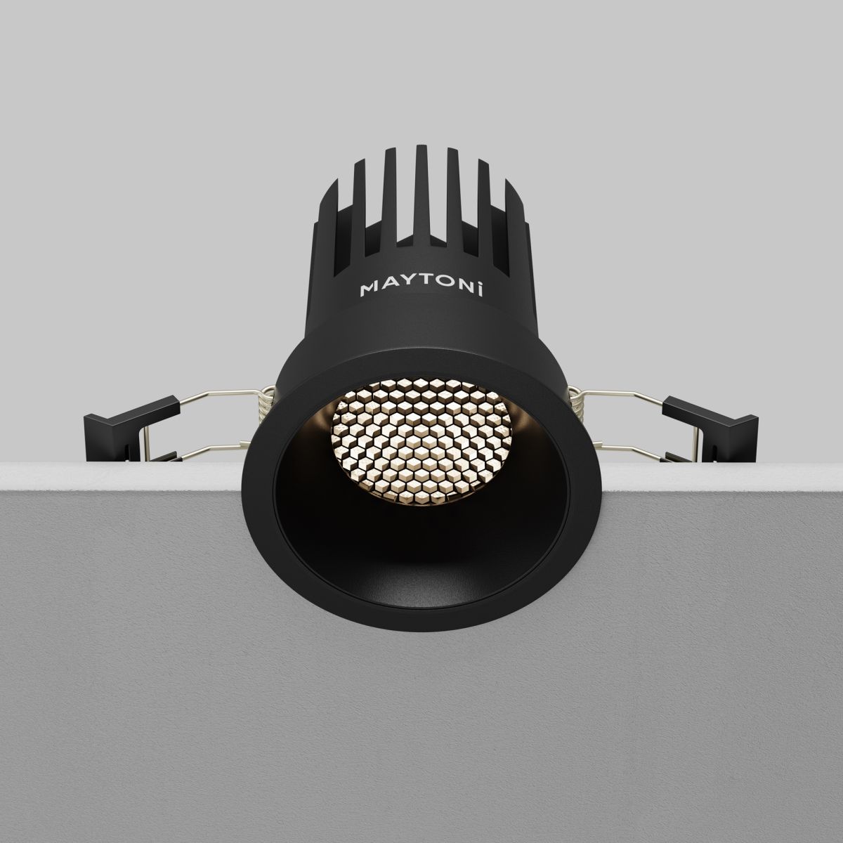 встраиваемый светильник maytoni dip dl117-15w-4k-b