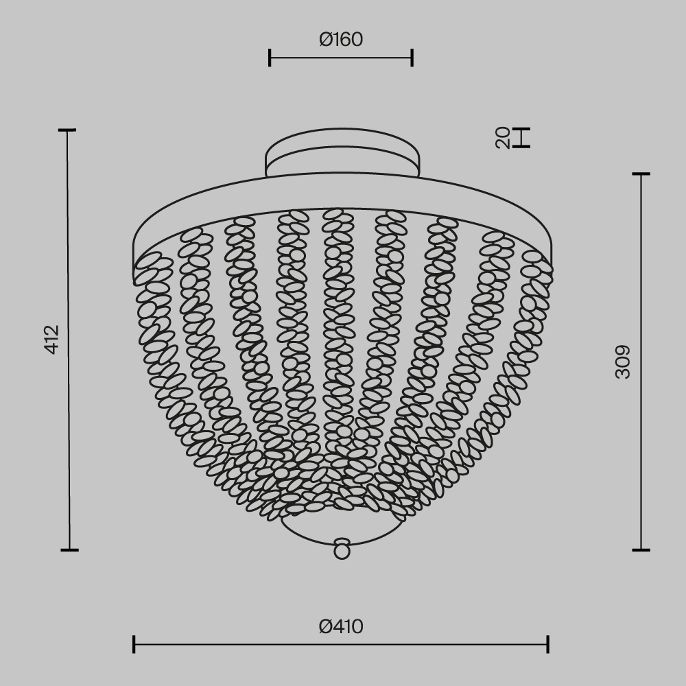 потолочный светильник maytoni intrigue mod440cl-03bs
