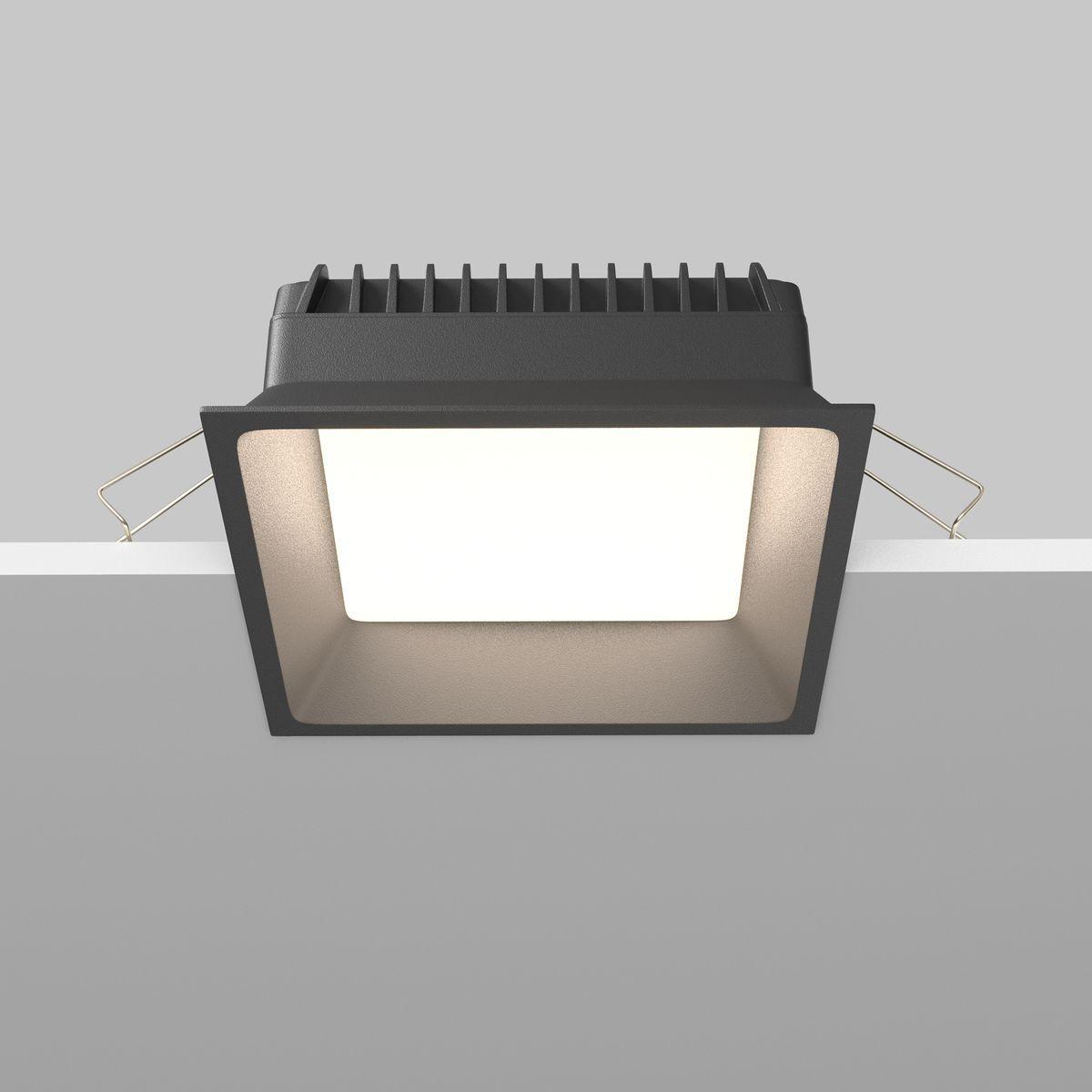 встраиваемый светодиодный светильник maytoni okno dl056-18w3-4-6k-b