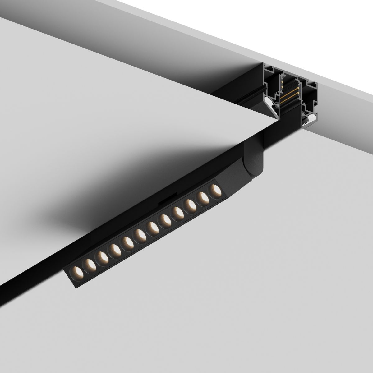 шинопровод магнитный под натяжной потолок hesby lighting eldeko hsbl_0185