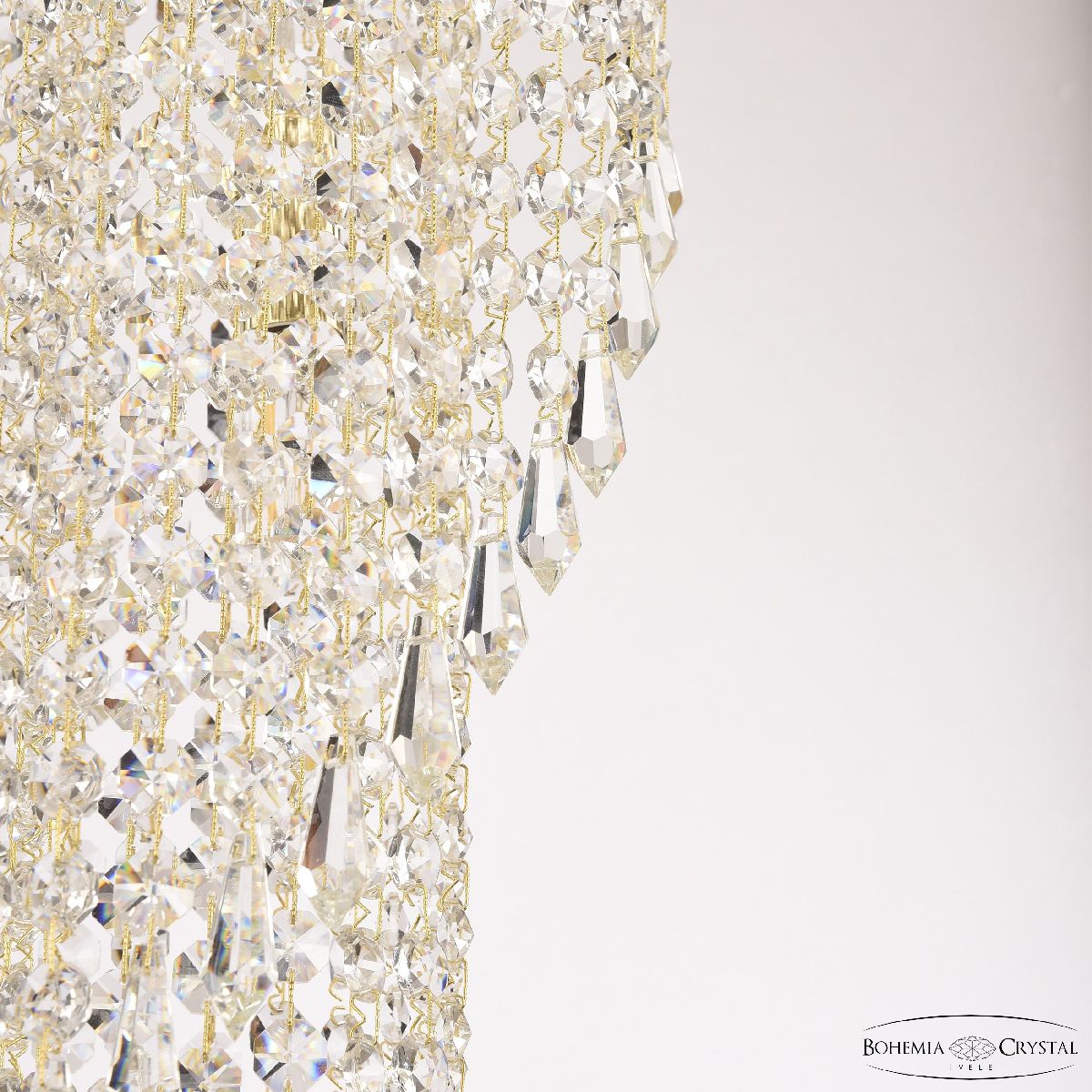 каскадная люстра bohemia ivele crystal 83221/80iv-250 g