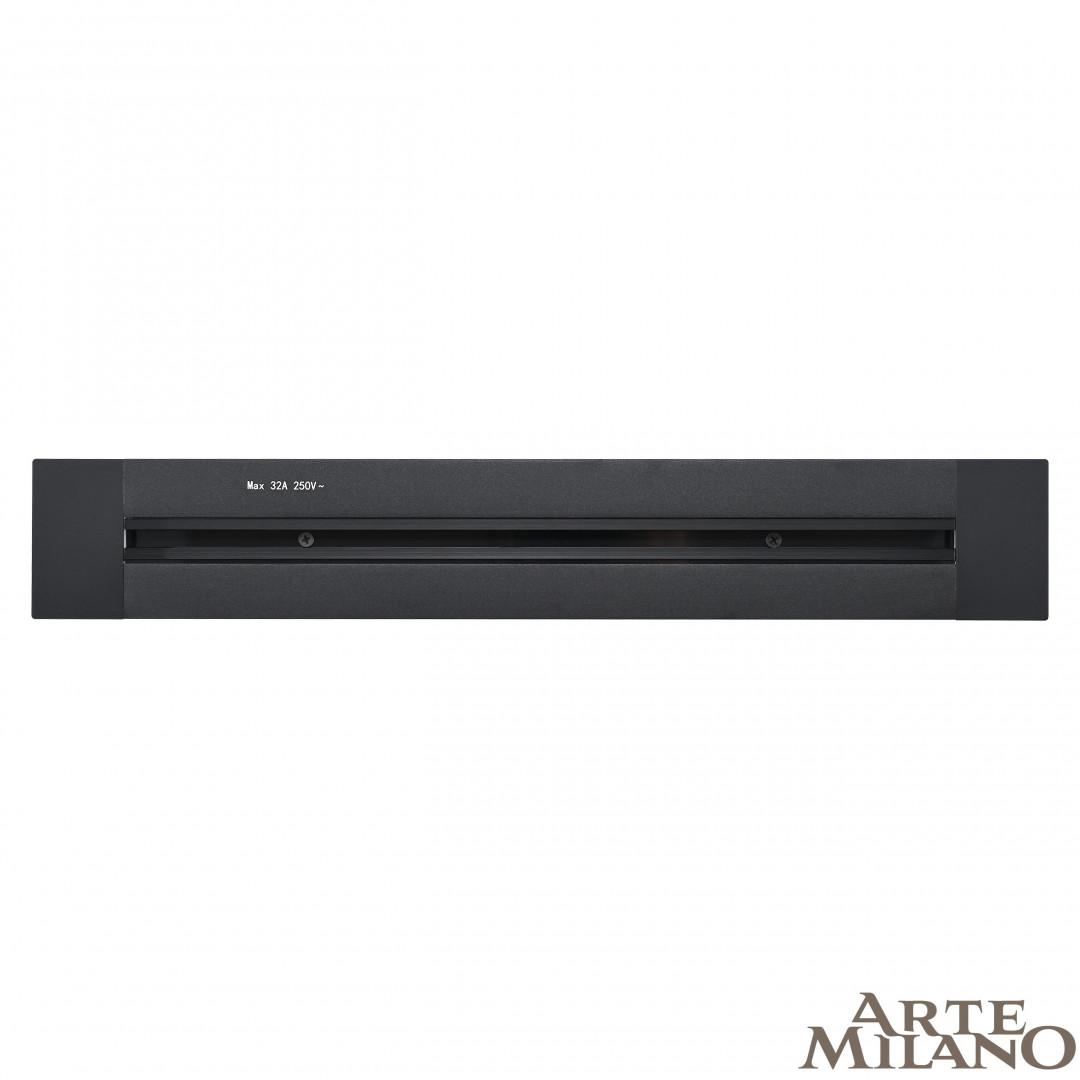 встраиваемый шинопровод arte milano am-track-sockets 382305tb/50 black
