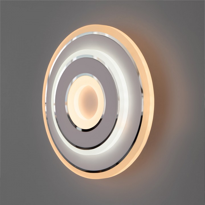 накладной светильник eurosvet contorni 90185/1 белый/хром