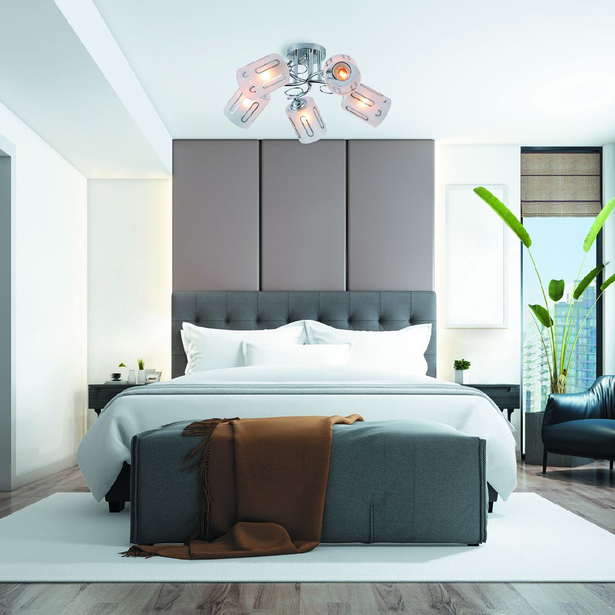потолочная люстра escada calluna 1120/5pl