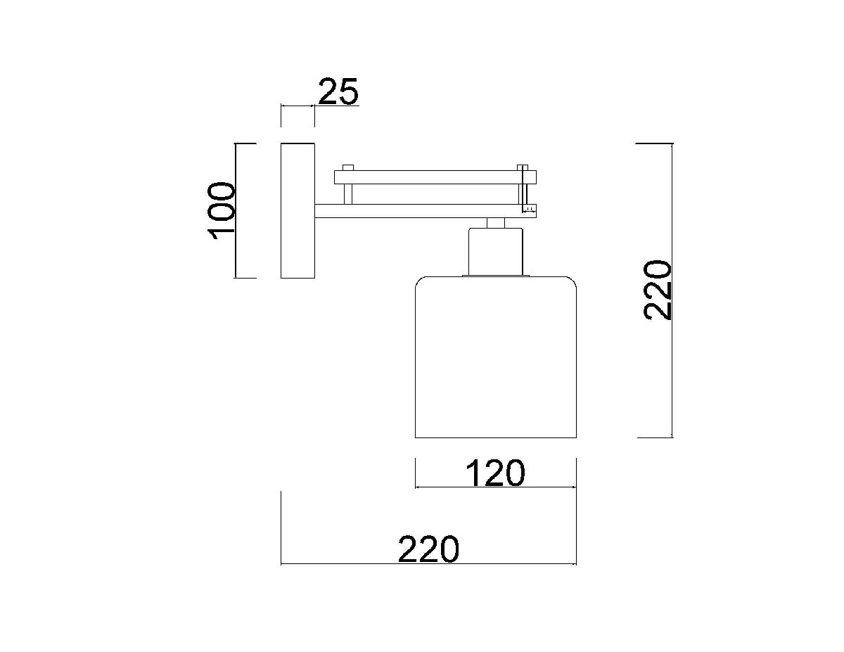 бра myfar bona mr1590-1c