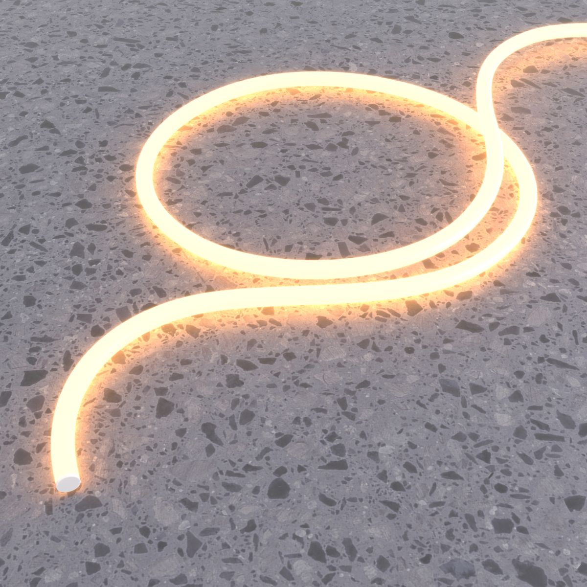 гибкий неон maytoni nemo 24в 14,4вт/м 2700к 5м ip65 201145