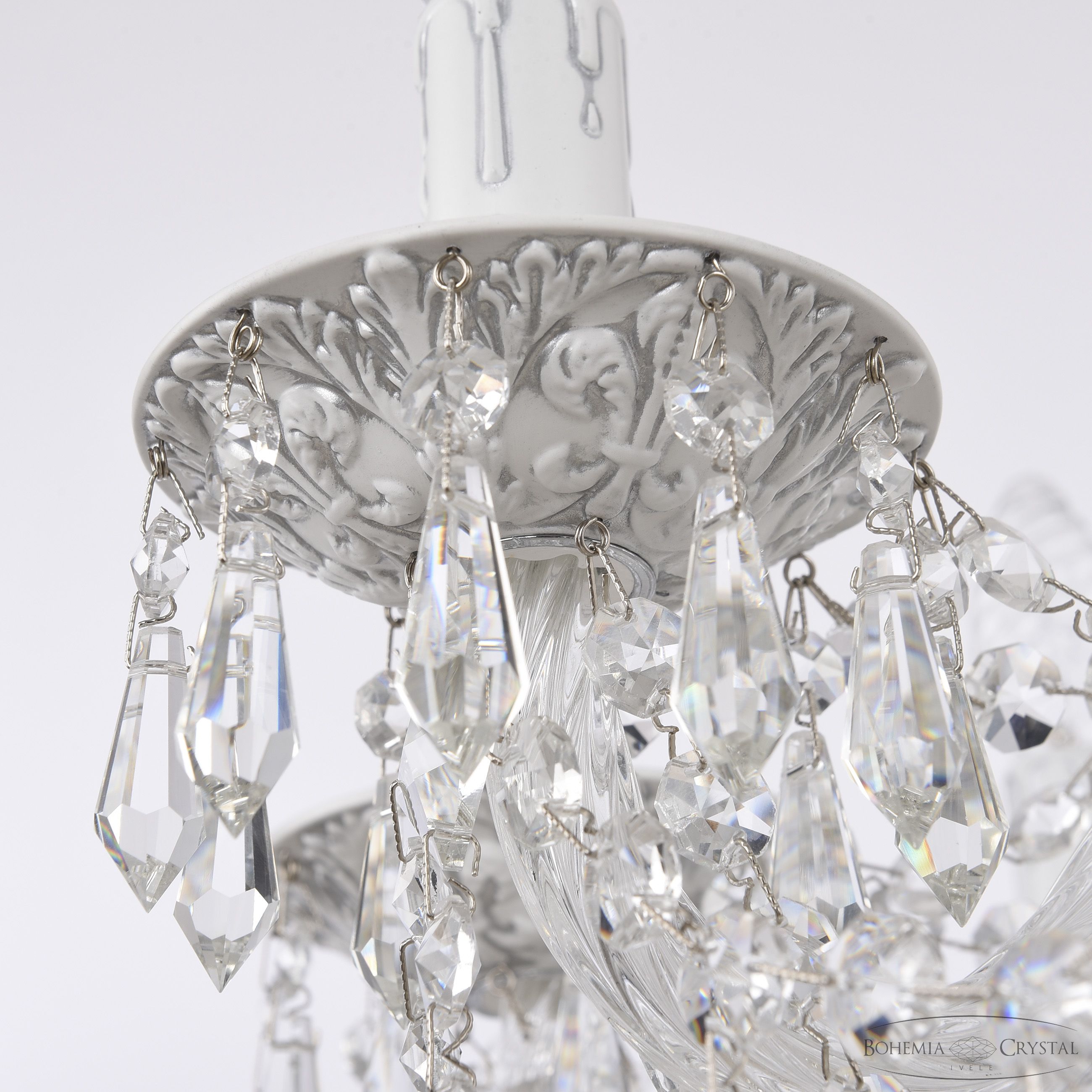 подвесная люстра bohemia ivele crystal al16303/8/160 wmn