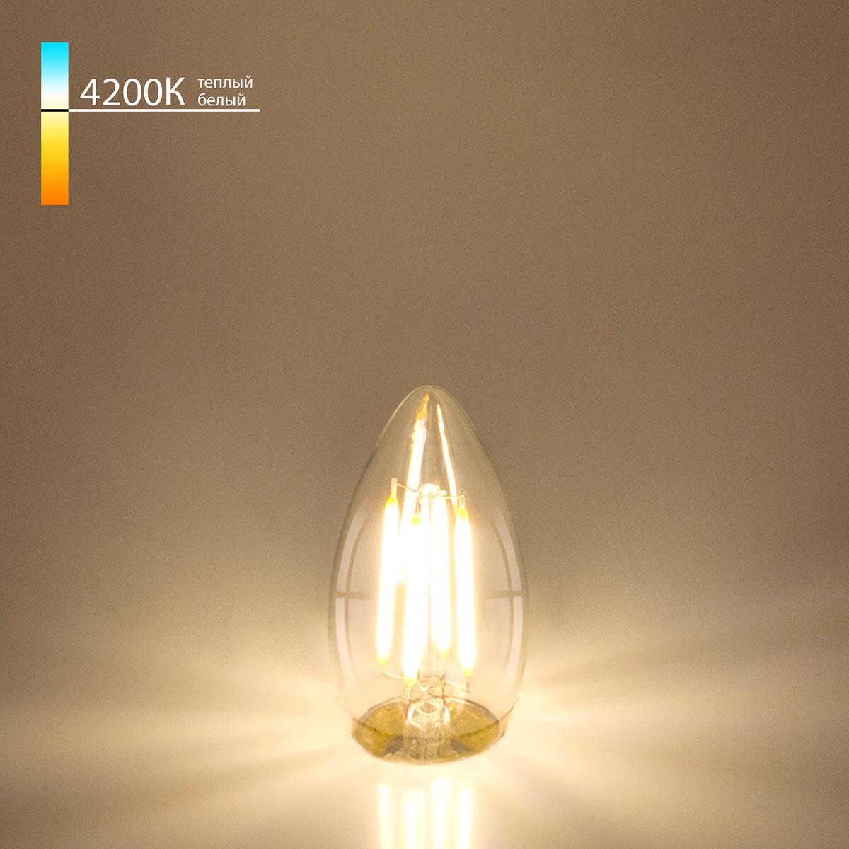 лампа светодиодная филаментная elektrostandard ble2706 e27 9w 4200k прозрачная a048283