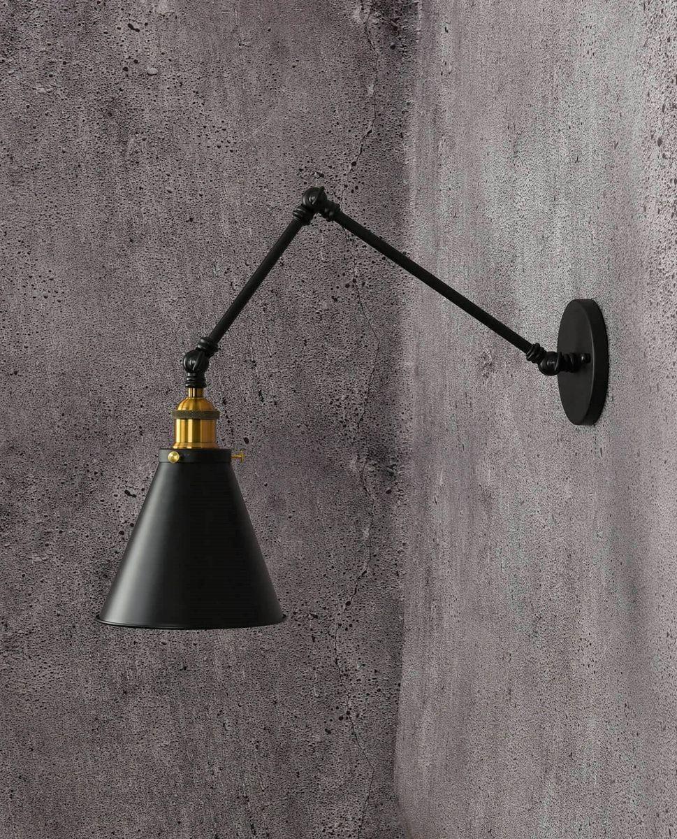 бра lumina deco rubi ldw b007-2 bk