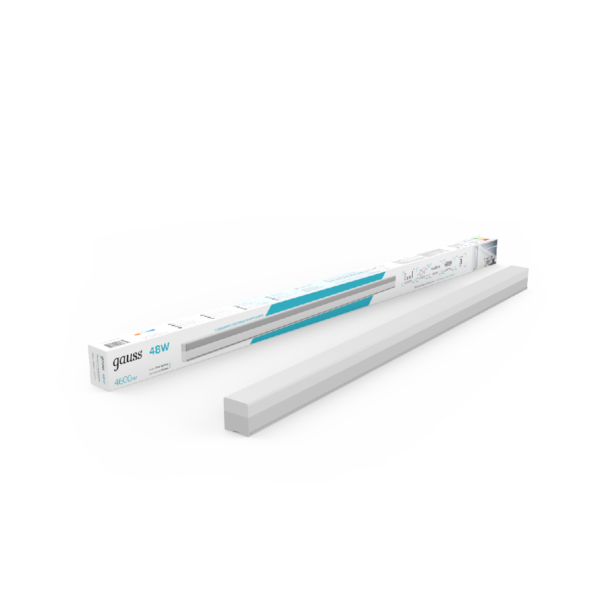 линейный потолочный светильник gauss shop lighting 883525248