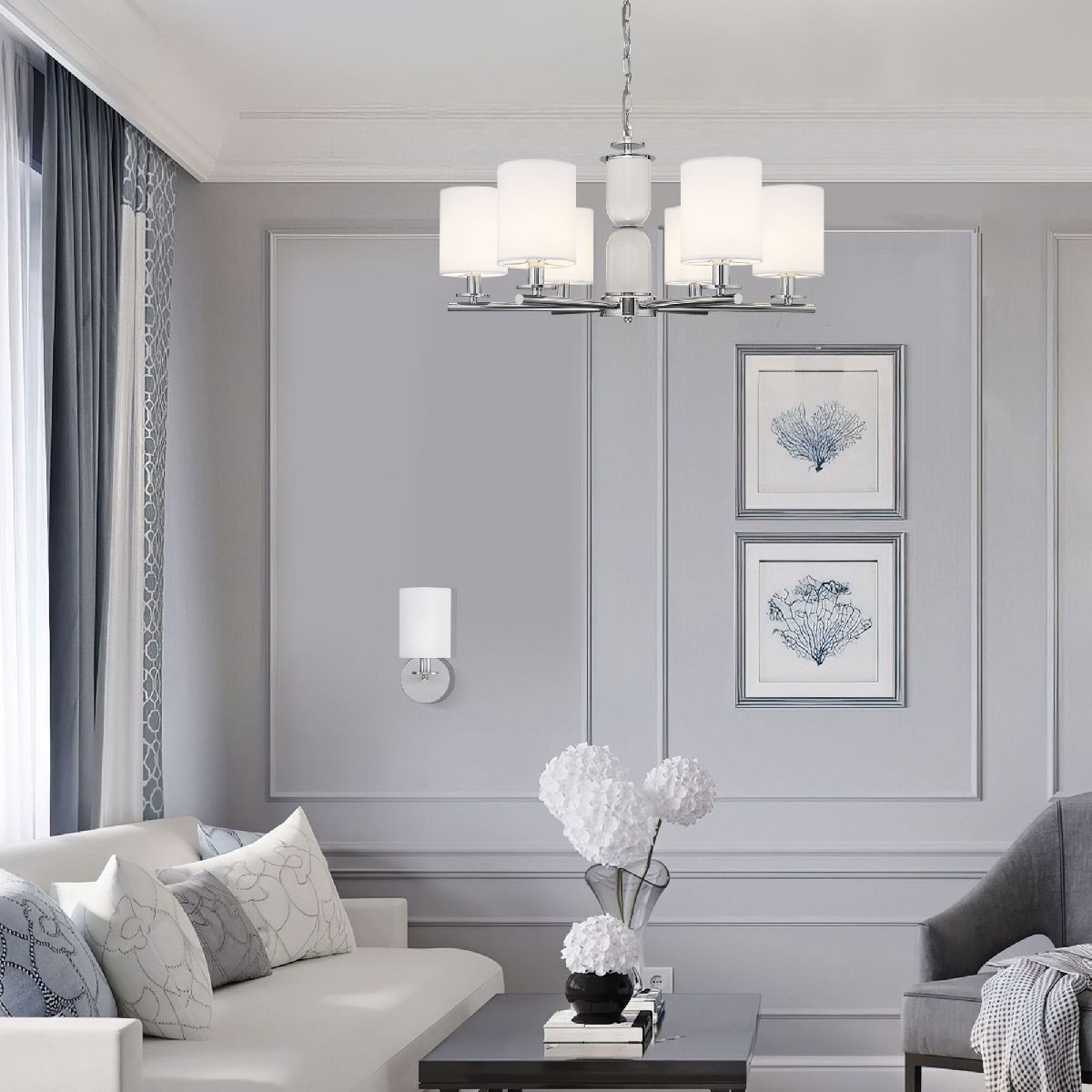 бра eurosvet caprera 60146/1 никель a063867