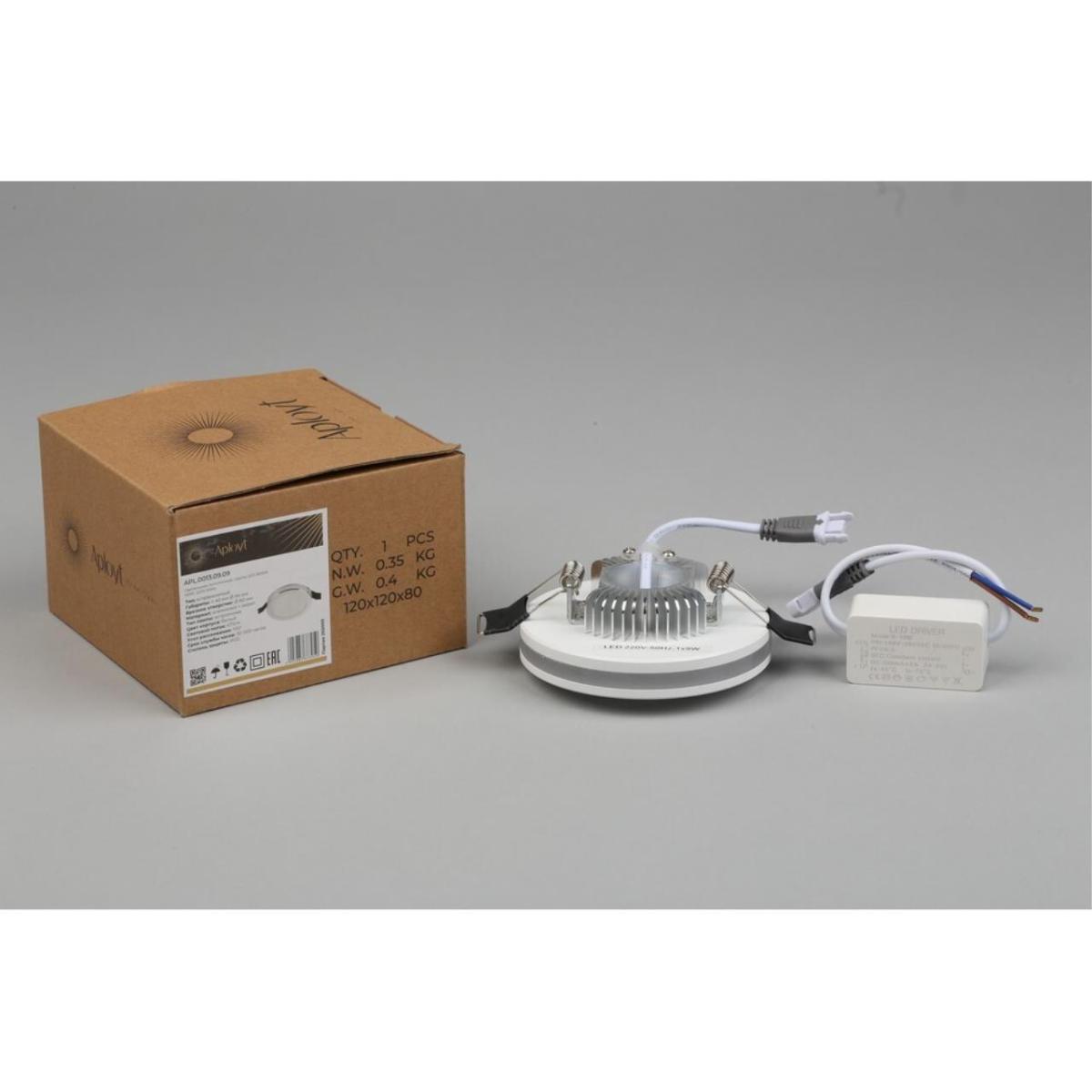 встраиваемый светильник aployt nastka apl.0013.09.09