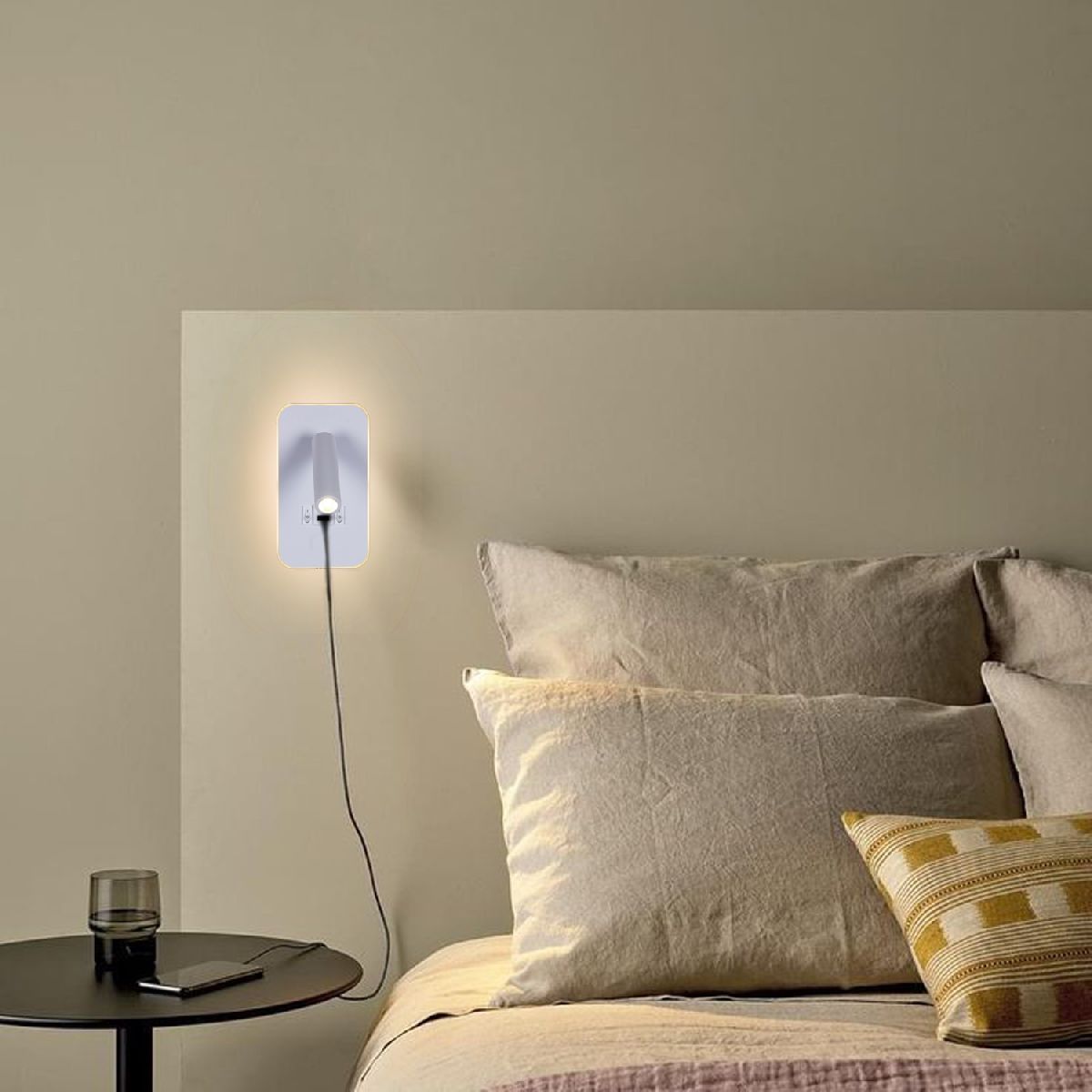 спот reluce 86204-9.2-001kt led12w+usb wt