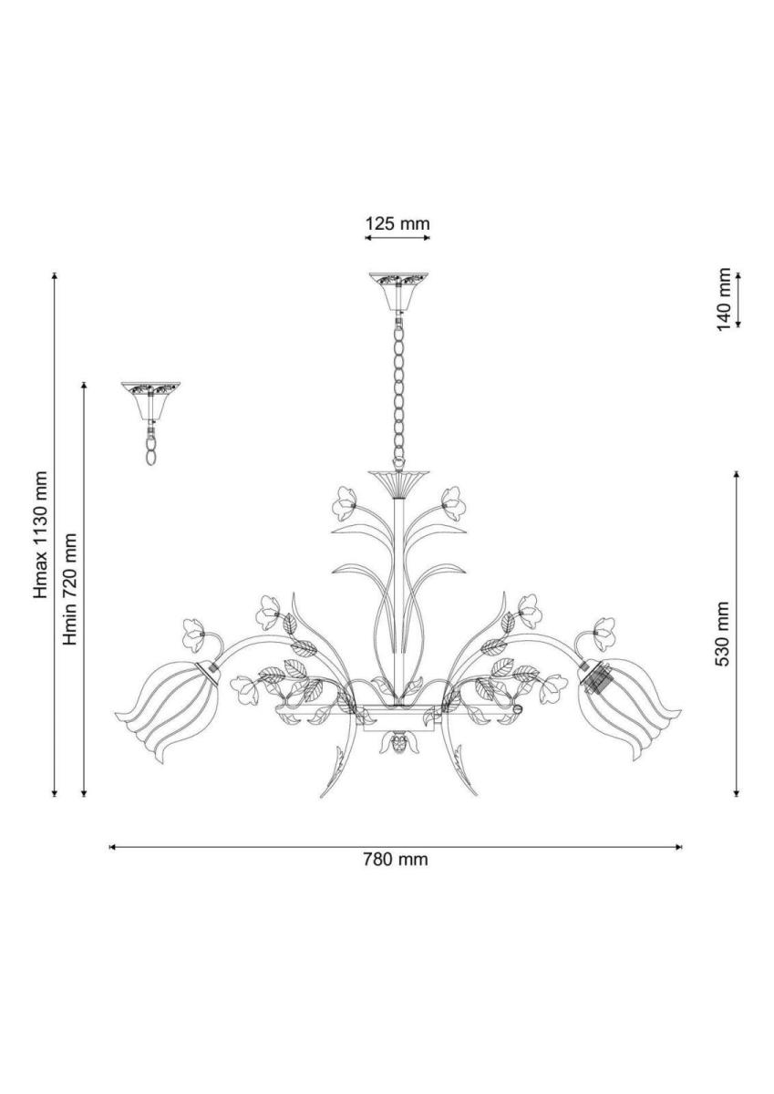 подвесная люстра lucia tucci fiori di rose 106.8
