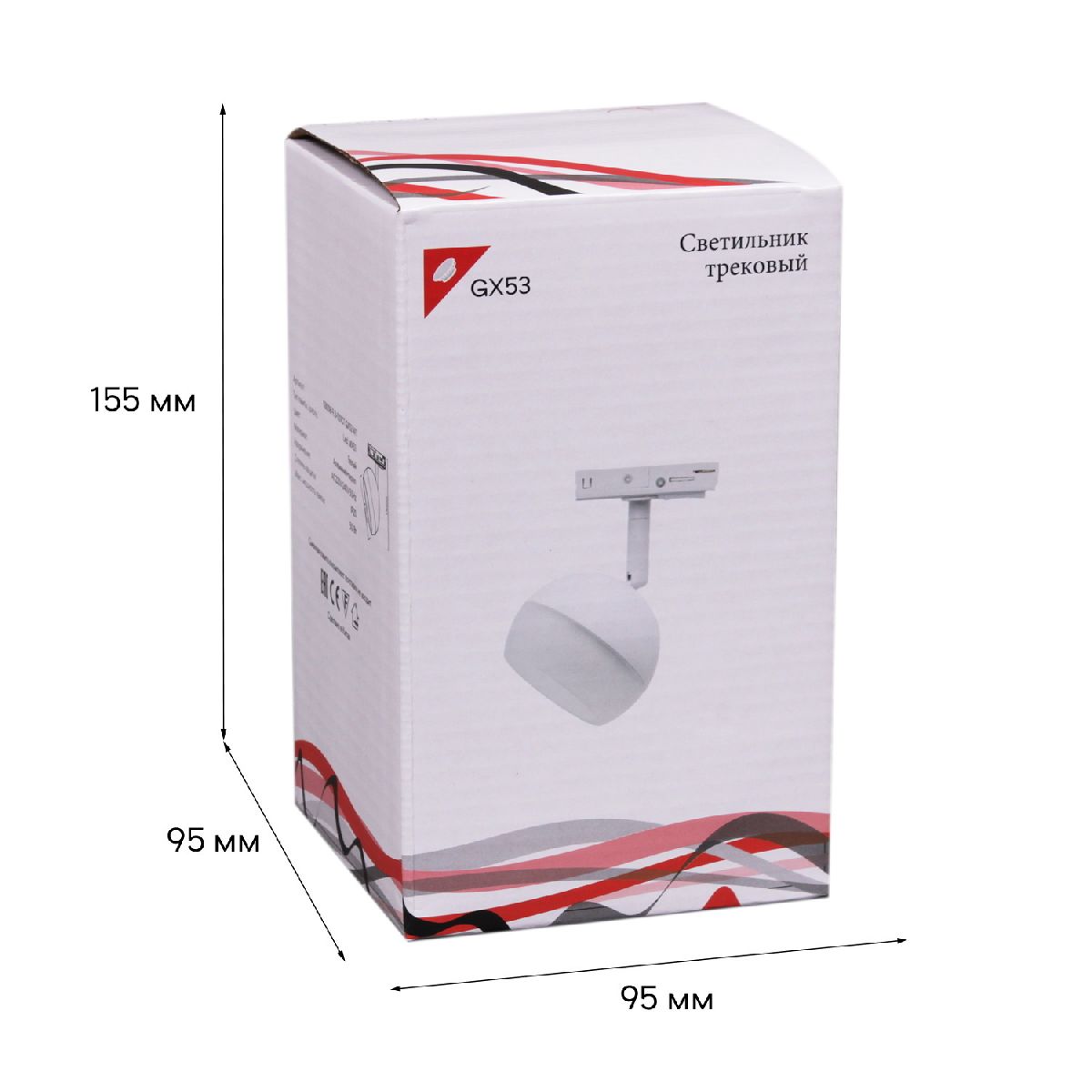 трековый однофазный светильник reluce 53008-9.3-001ct gx53 wt