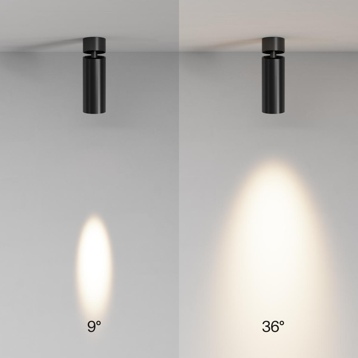 спот maytoni technical focus led c055cl-l12w2.7k-ss-b