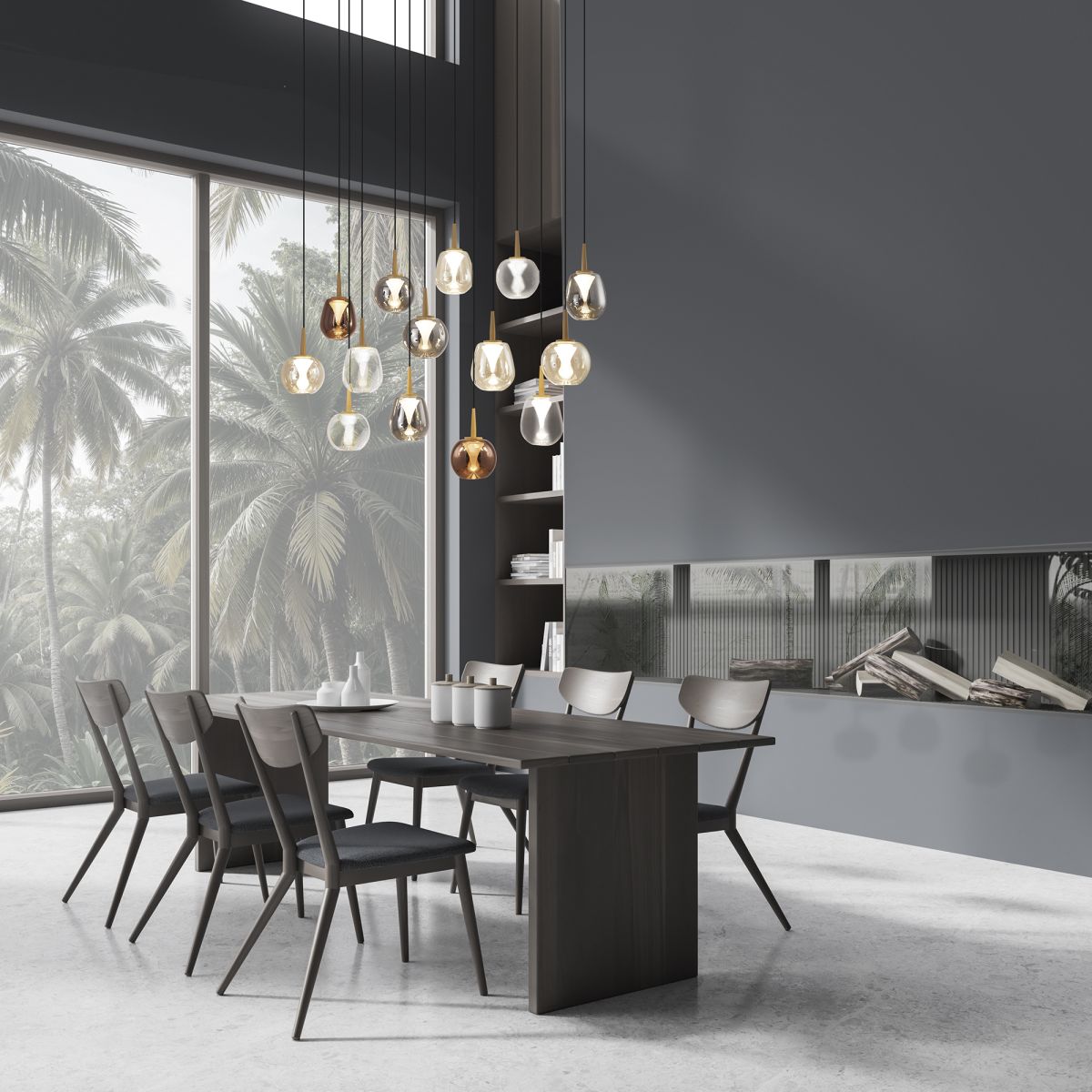 каскадная люстра mantra andromeda 8936+14pl