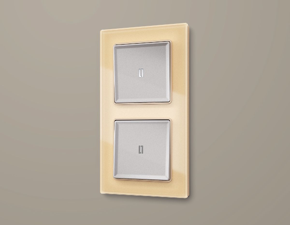 рамка двухместная ambrella volt platos af330602