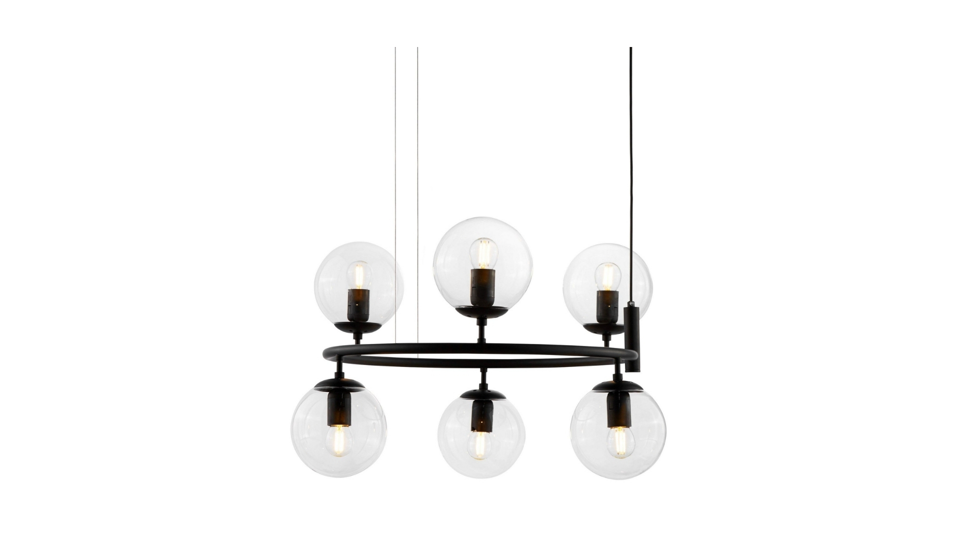 подвесная люстра lumina deco ceredo ldp 6034-6 rnd bk