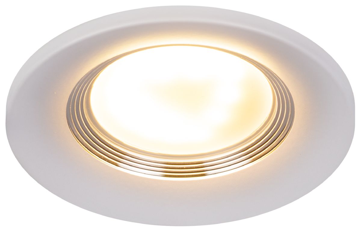 встраиваемый светильник эра kl107 wh/sl б0061096