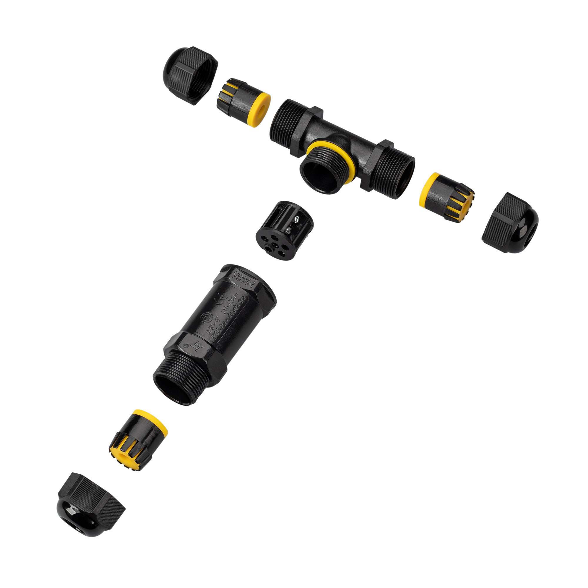 коннектор arlight neo-germ-5pin-t-wtw (4-8mm) 030760