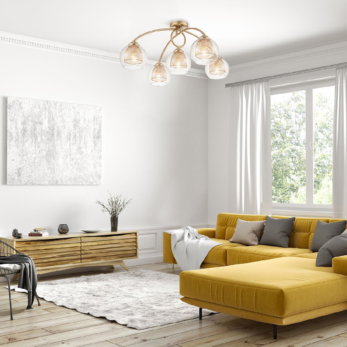 потолочная люстра escada sulla 284/5