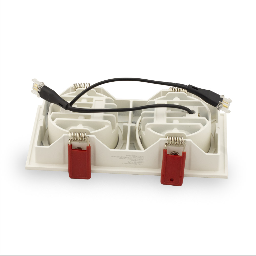 встраиваемый светильник am group am480-2 wh+wh 15,4w