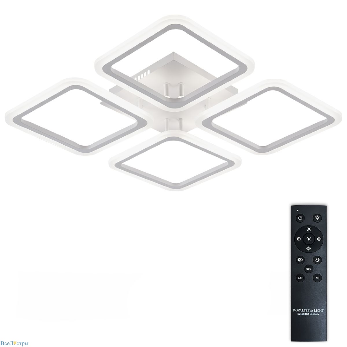 потолочная люстра natali kovaltseva spektr led lamps 81108/3c