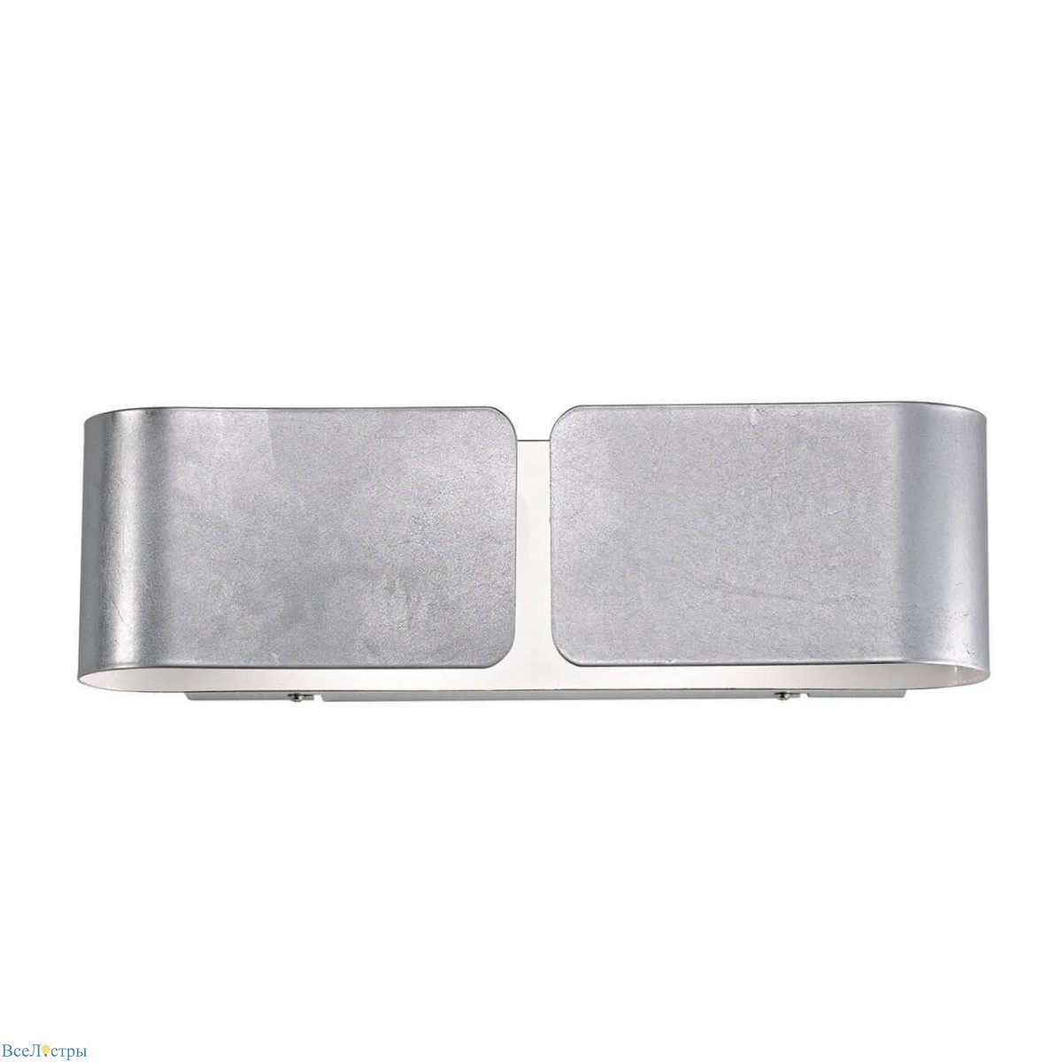 настенный светильник ideal lux clip ap2 mini argento 091136